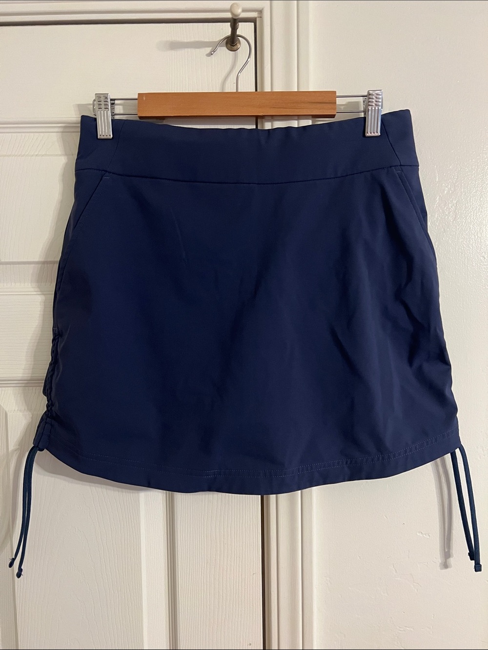 Columbia Navy Athletic Skort with Side Drawcords